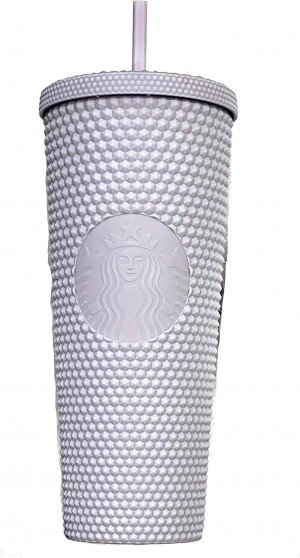 Starbucks 2021 Holiday Bling Studded Cold Cup Tumbler 24oz Blancos | 17546-GBKY
