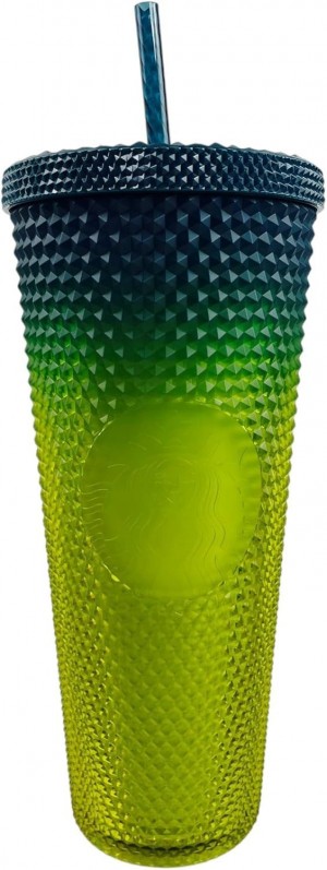 Starbucks 2023 Ombre Green Lemon Yellow Studded Tumbler, 24 Oz, Venti Verdes Amarillos | 51806-ZGIK