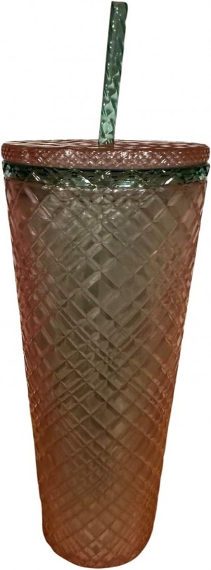 Starbucks 2023 Spring Pink Pearl Jeweled Venti 24oz Tumbler With Straw Rosas | 43572-KSCJ