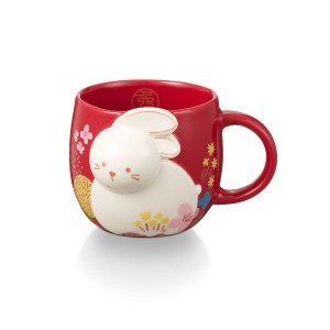 Starbucks 3D Ceramic Rabbit Mug 12oz Multicolor | 64918-ZFRA