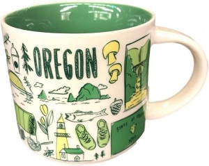 Starbucks Been There Across The Globe Series Mug 14 Oz Oregon Verdes | 89240-JEYD