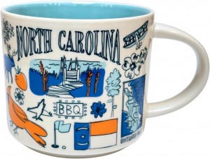 Starbucks Been There Series Collection North Carolina Coffee Mug New With Box,14 Fluid Ounces Azules | 13674-LMRB