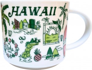 Starbucks Been There Series Hawaii Ceramic Mug, 14 Oz Verdes | 58436-ZMYX