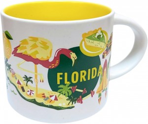 Starbucks Discovery Series Florida Ceramic Mug, 14 Oz Amarillos | 20914-EDXQ