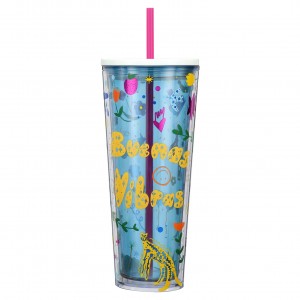 Starbucks Flora and Fauna Plastic Cold Cup 24oz Multicolor | 76895-NIWC