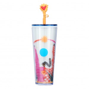 Starbucks Girl With Heart Cold Cup 24oz Multicolor | 12654-ZSUX