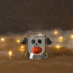 Starbucks Glass Dalmatian Trick or Treat 8oz Mug Multicolor | 54106-SRFT