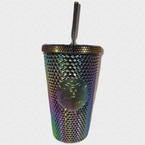 Starbucks Halloween 2023 Oil Slick Rainbow Iridescent Venti Tumbler 16oz Multicolor | 56432-HRXN