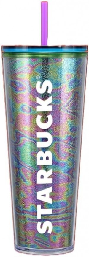 Starbucks Iridescent Print Cold Cup (24 Oz) Multicolor | 58476-UCPT
