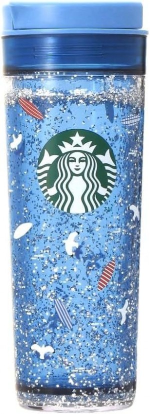 Starbucks Japan Water Intumbler Seaside 473ml/15.9oz, Blue Azules | 53281-ZPMO