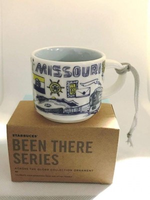 Starbucks Missouri Been There Series Across The Globe Collection Demitasse Espresso Coffee Mug Cup Ornament Blancos Azules | 79810-UIMA