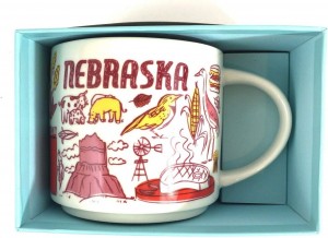 Starbucks Nebraska Been There Series Across The Globe Collection Ceramic Coffee Mug, 14 Fl Oz Cafes | 54263-MJDW