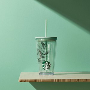 Starbucks Plastic Coffee Cherry & Siren Cold Cup 16oz Cafes Rosas | 21847-YUCV