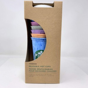 Starbucks Reusable Hot Cup Collection Pack Of 6 W/Lids 16 Oz Summer 2019 Multicolor | 40169-QCRM