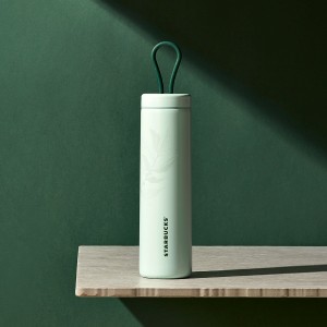 Starbucks Stainless Steel Mint Coffee Leaf Water Bottle 12oz Grises Verde Menta Cafes | 64705-YIML