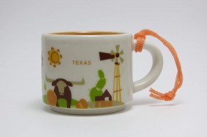 Starbucks Texas You Are Here Series Espresso Cup Ornament Demitasse Mug 2oz Cafes | 80532-MEUT