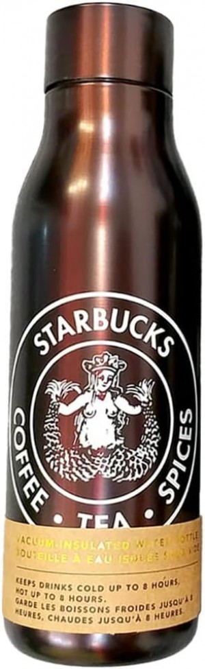 Starbucks The First Pike Place Store Siren Logo Stainless Steel Water Bottle, 20 Oz Grises | 97630-DPHE