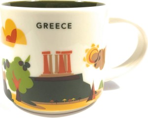 Starbucks You Are Here' Yah City Mug - Greece. Blancos | 07563-NCGY